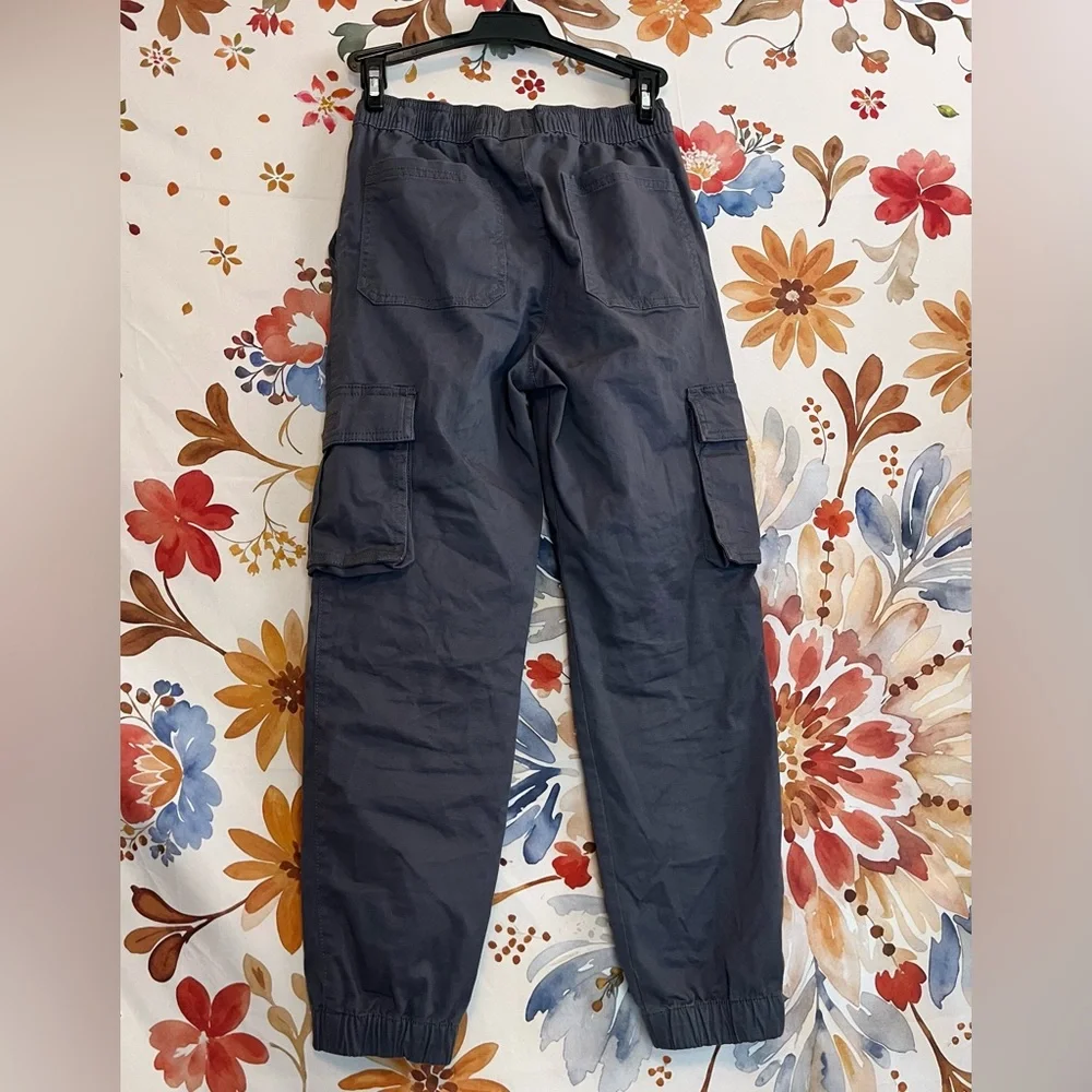 NWT The Childrens Place Tempest Grey Boys Unisex 10 School Cargo Utility Joggers